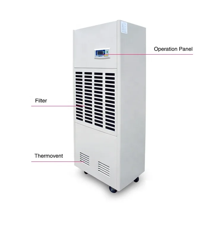 
168L per day High Dehumidifying Capacity Low Noise Industrial Dehumidifier for sale in China 