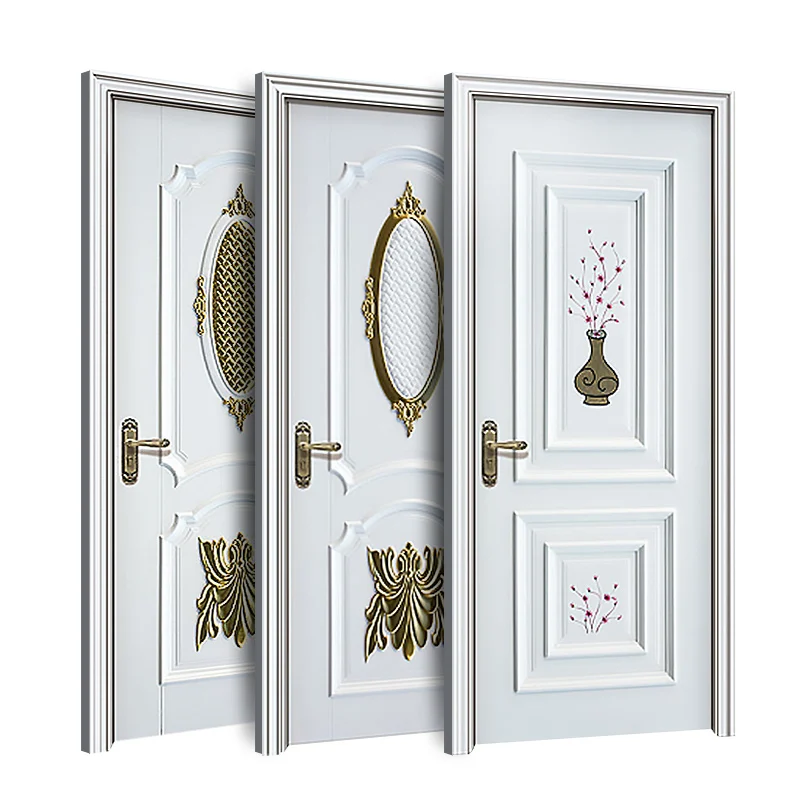 
Good quality wooden door European design white color interior doors with best price 
