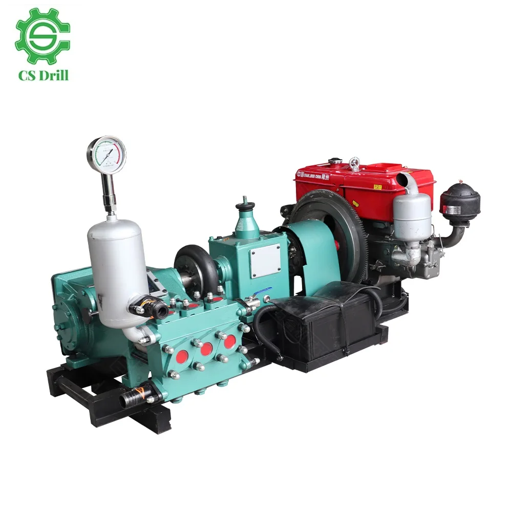 Factory BW450 Mud Pump With Cylinders For 300m 250mm 200mm Diameter Water Well Drilling Mud Pump