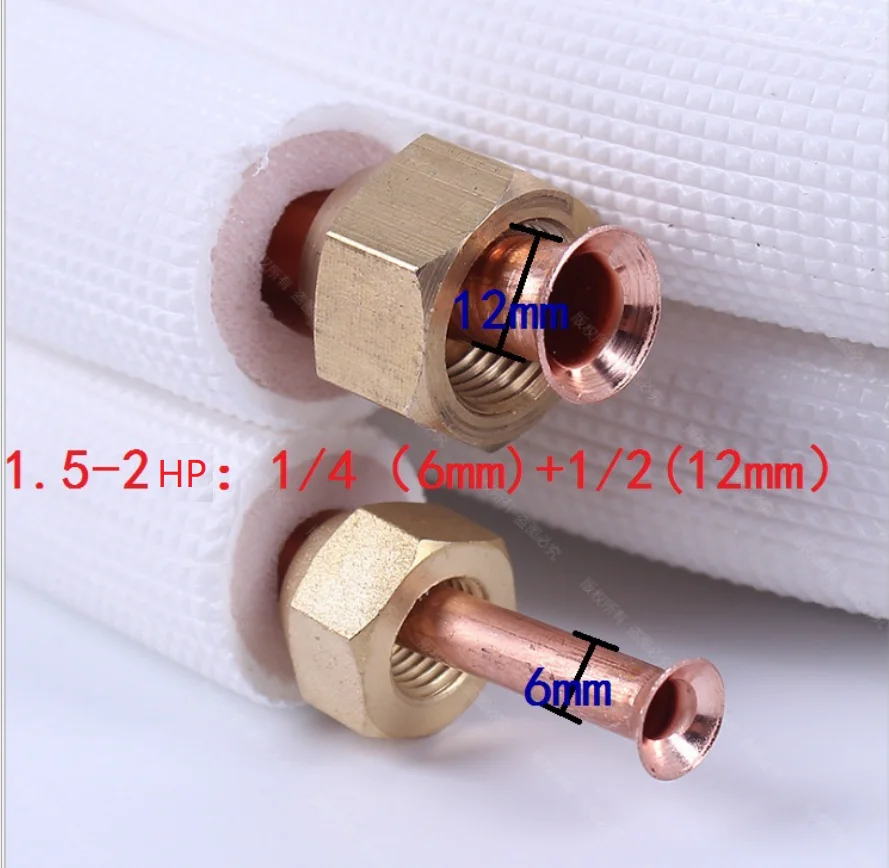 Single or Double Air conditioner Copper Pipes With Fireproof PE Insulation Pre Insulated Copper Tube chiller