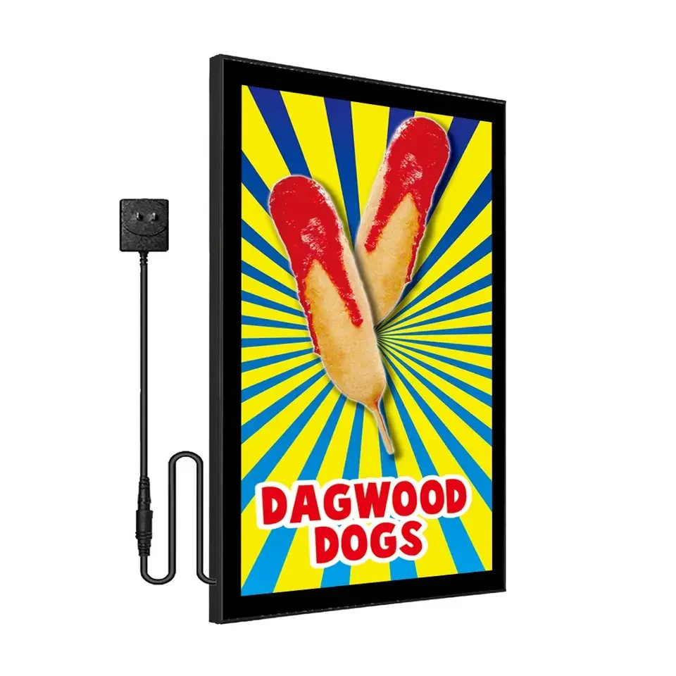 24'x36' Led Light Box Frame Display Wall Custom Lightbox Acrylic Advertisement Ultra Slim