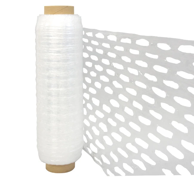 factory perforated pe stretch film breathable vented perforated pe transparent lldpe packaging film