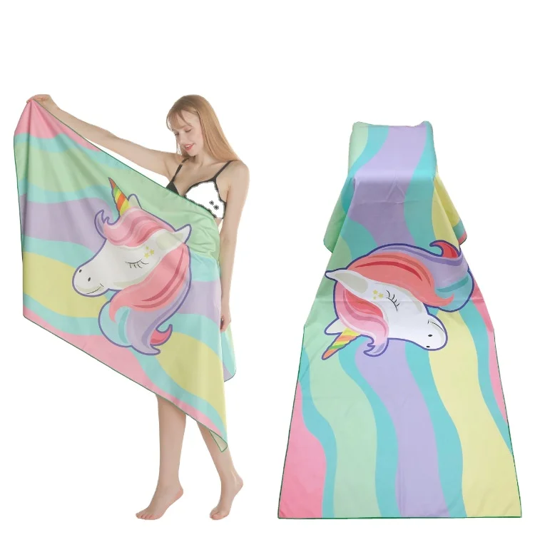 Sports travel towel beach towel superfine fiber men and women quick-drying beach towel