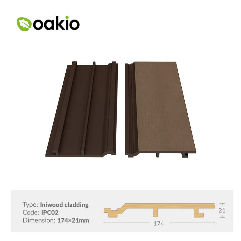 Mould-Proof Wood Plastic Composite Board WPC Exterior Wall Cladding