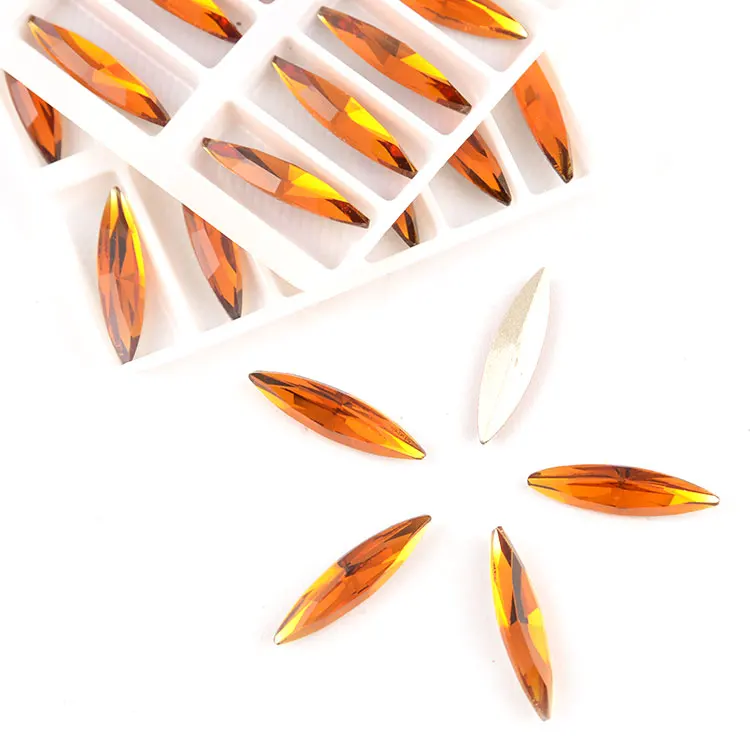 Бусины россыпью хрустальные стразы алмазные кристаллы 6*24 мм 9 5*35 и т. д. Navette