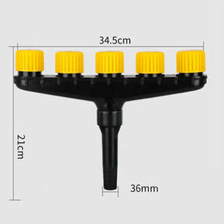 Wholesale ABS Plastic 6-Way Splitter Sprinkler Head Garden Irrigation Atomizer Nozzle for Garden Water Connectors