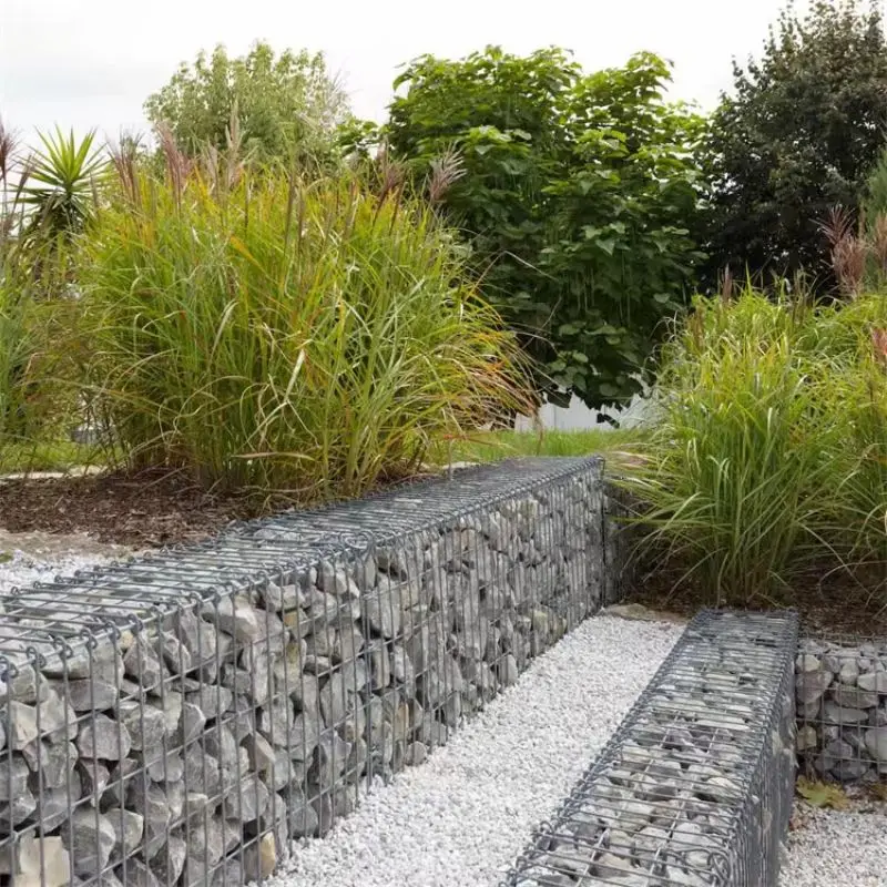 Galvanized Metal Gabion Basket Wire Mesh Security Fence Planter and Retaining Wall Durable Fencing Gabion Baskets