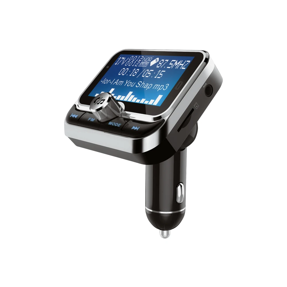 Точечный матричный экран в автомобильном Bluetooth MP3-плеере телефон Hands-free автомобильный FM-передатчик через границу оптовая продажа 1 8 дюймов ABS 5 (w)