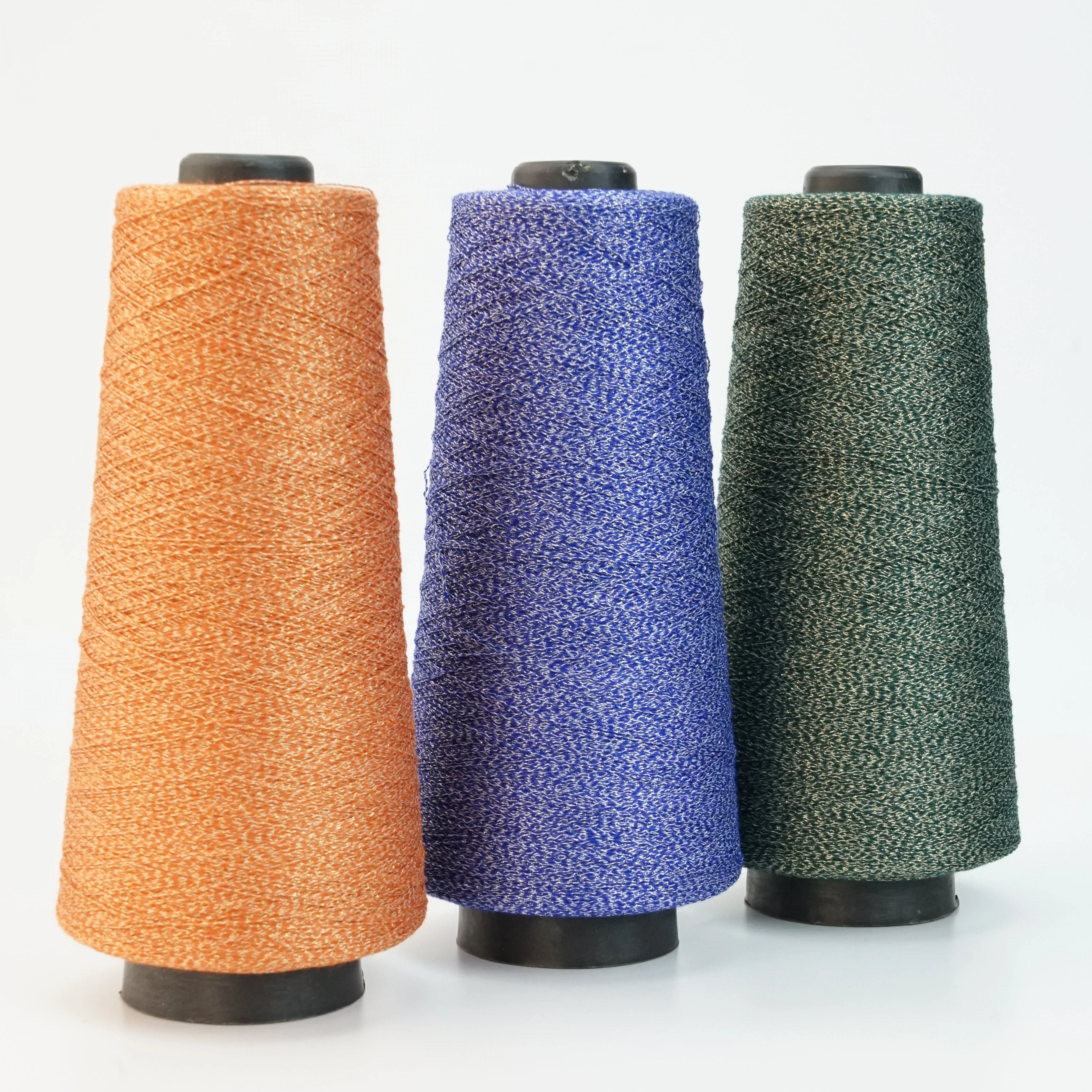 Higher Quality Glitter knit yarn 1/24nm Spun Viscose Rayon Yarn Recycled Nylon Blended Yarn knitting for Glitter Sweaters