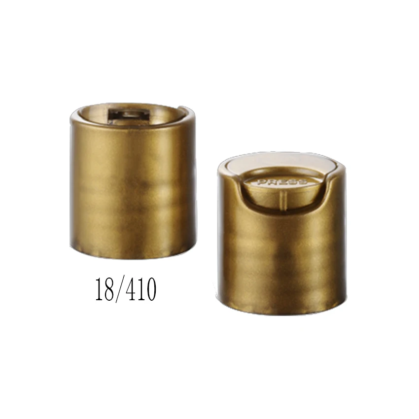 Wholesale 18/415 plastic disc top cap covers for shampoo/olive oil bottle