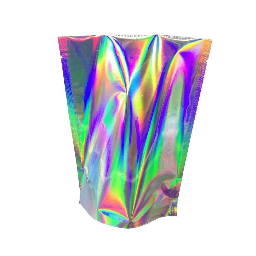 Resealable Mini Ziplock Bag Mylar Bag With Hologram Material