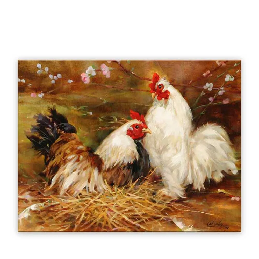 Realistic handpainted classical home goods animals oil painting