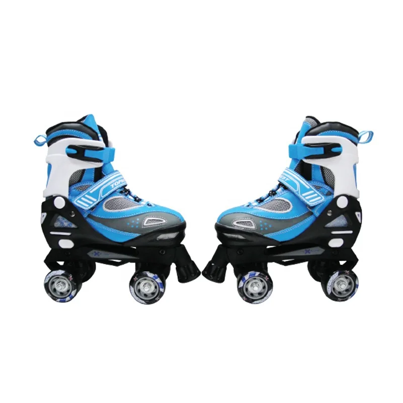 High Quality Professional Soft Adjustable Quad Roller Skates Shoes