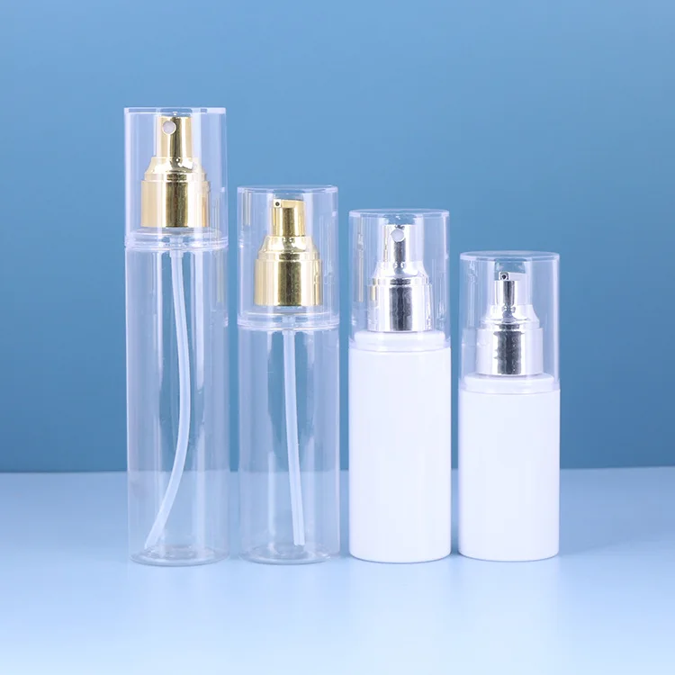 80ml 100ml 120ml Cosmetic lotion bottle eco friendly spray packaging bottle PET plastic container bottles