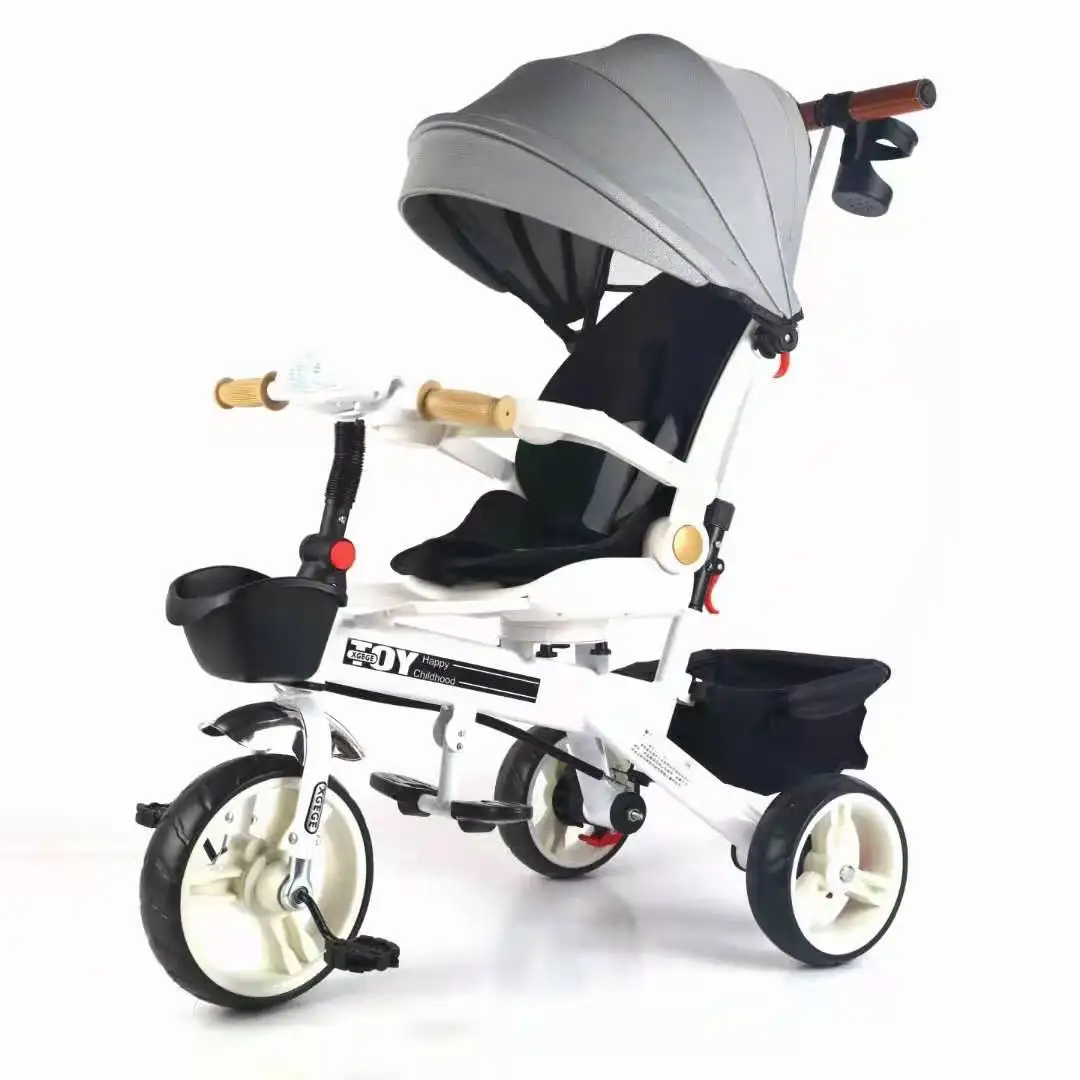 Hot-selling Folding Baby Bicycle 3 Wheels Little Car Children Kids Tricycle Child 3 Wheel