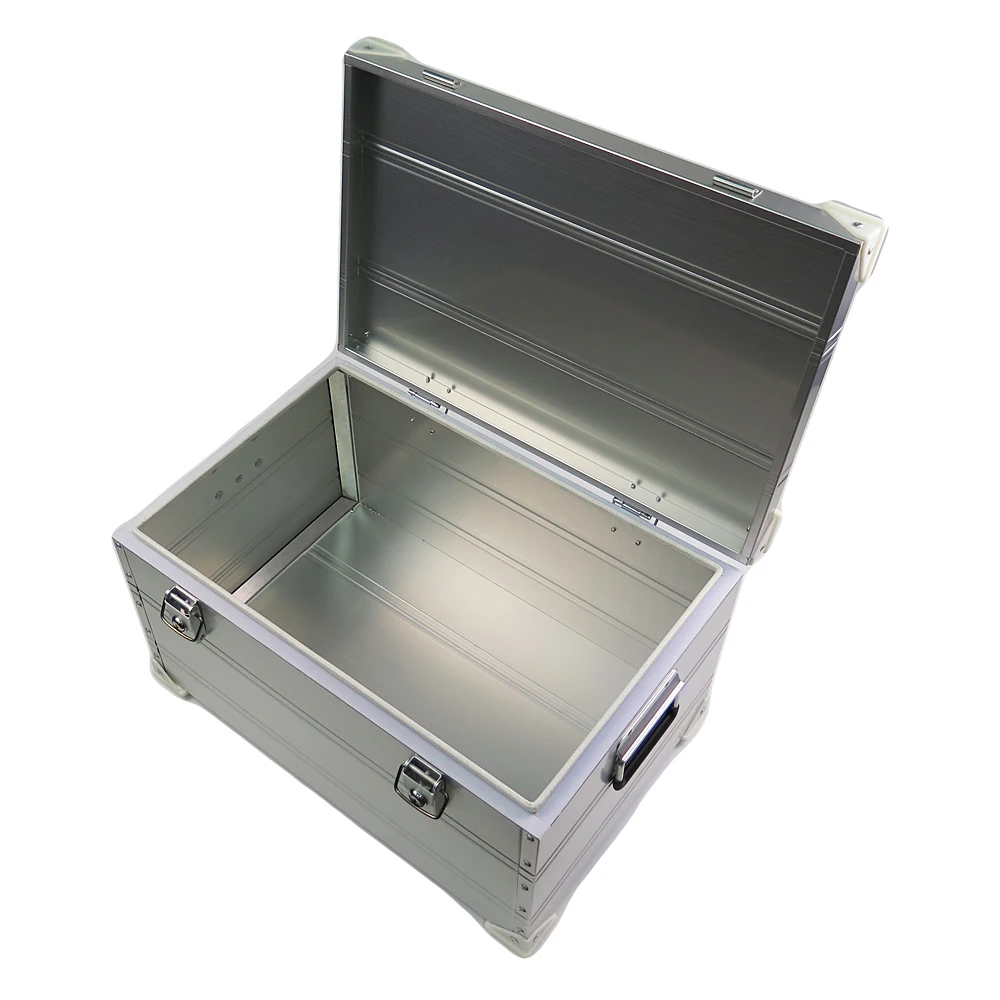 wholesale price new design vintage bins trunks large metal container aluminum boxes waterproof case big portable storage box