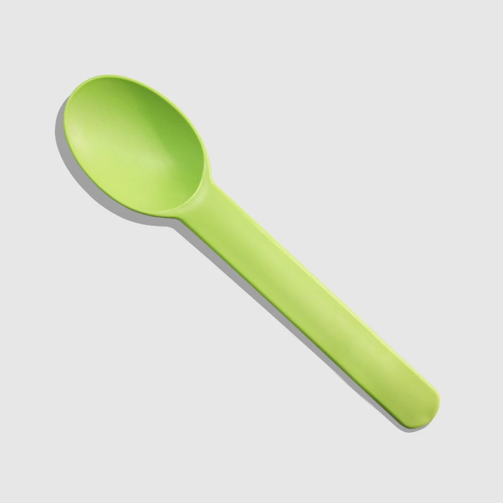 EcoNewLeaf Colorful  Biodegradable Yogurt Spoon Corn Starch Cutlery Disposable Ice Cream Spoons