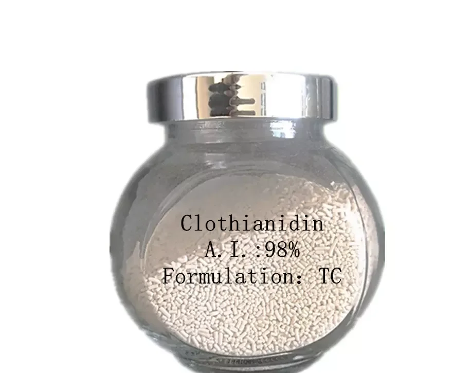 Заводская поставка Лидер продаж инсектицид клотианидин 98% TC 20% SC 48% 50% WDG CAS