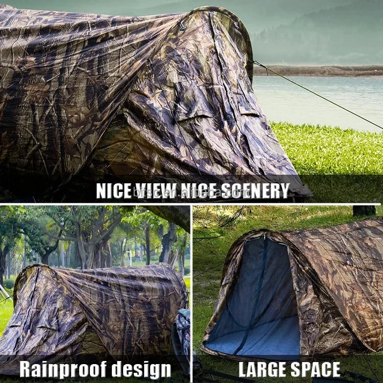 single person small volume and weight pop up safari tent outdoor office home