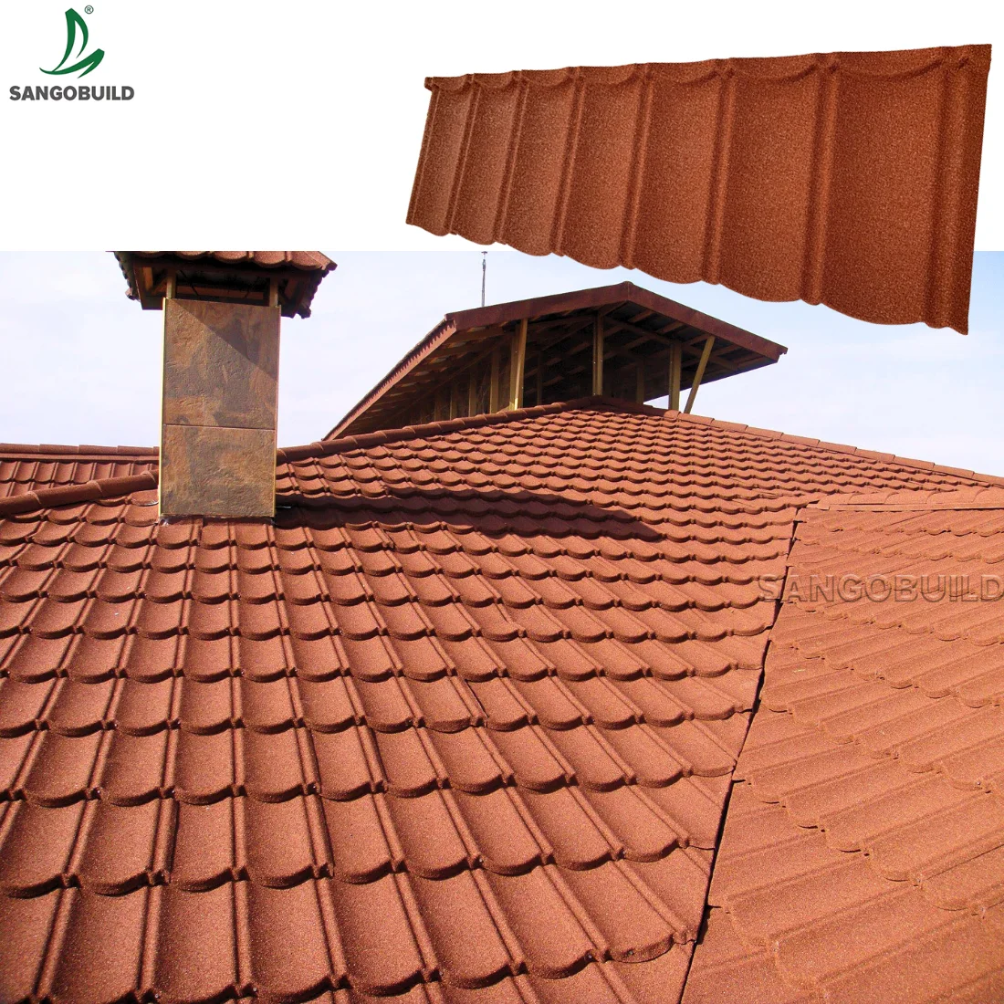 high quality materials construction roofing materials bond classic shingle roman stone coated metal roof tiles for Asia market