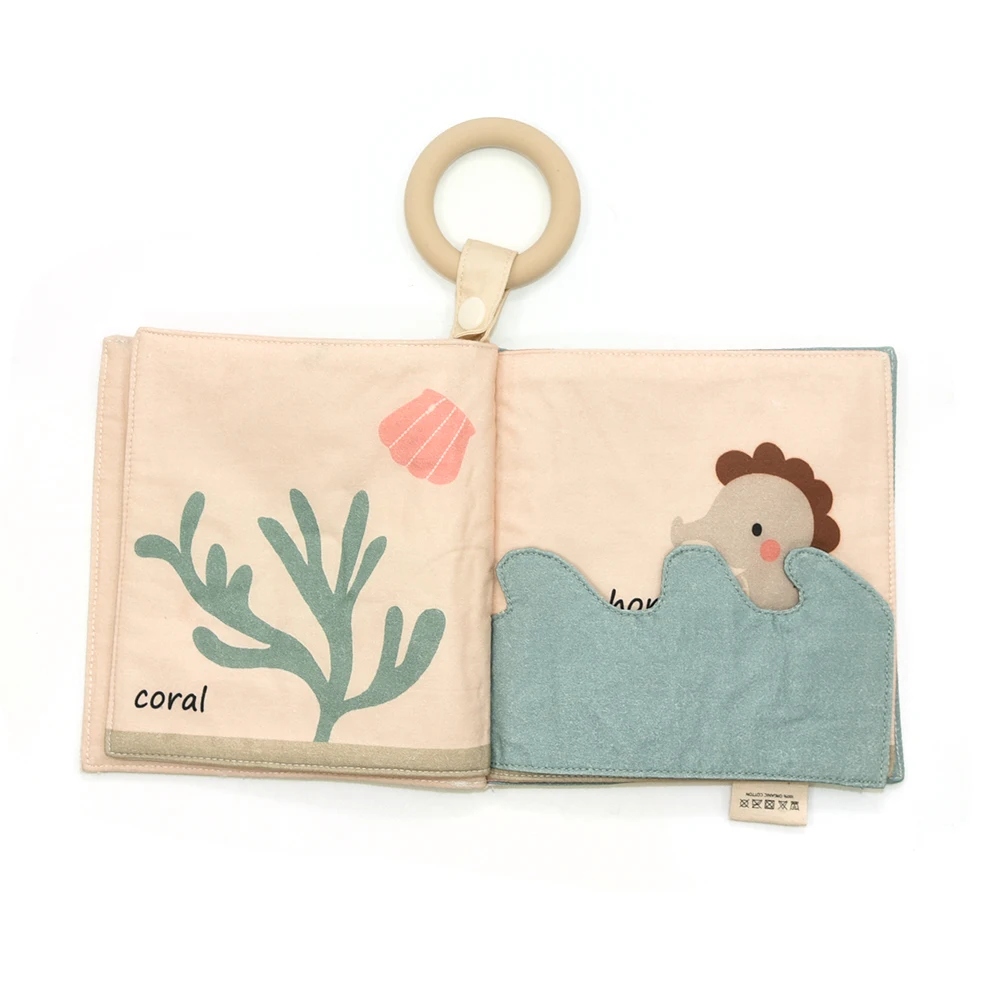 Custom 3d Soft Cloth Book Baby Quiet Book Learning Cloth Soft Plush Early Educational Cloth Book Toys