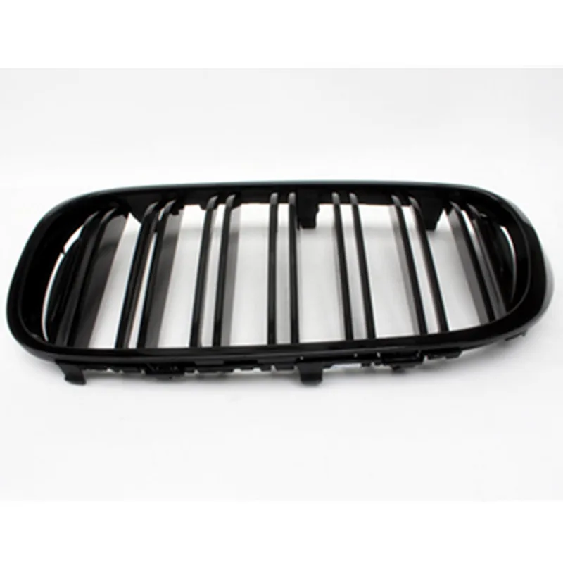 Dual-slat gloss black ABS front kidney mesh grille for BMW 7 series G11 G12 2015 - IN