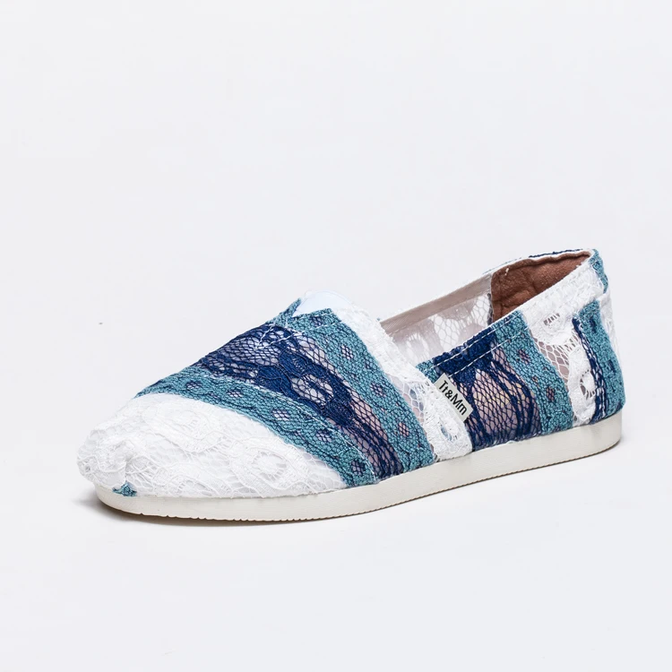 2020 Wholesale China Manufacturer Plain Sneakers Men Blue Canvas Shoes