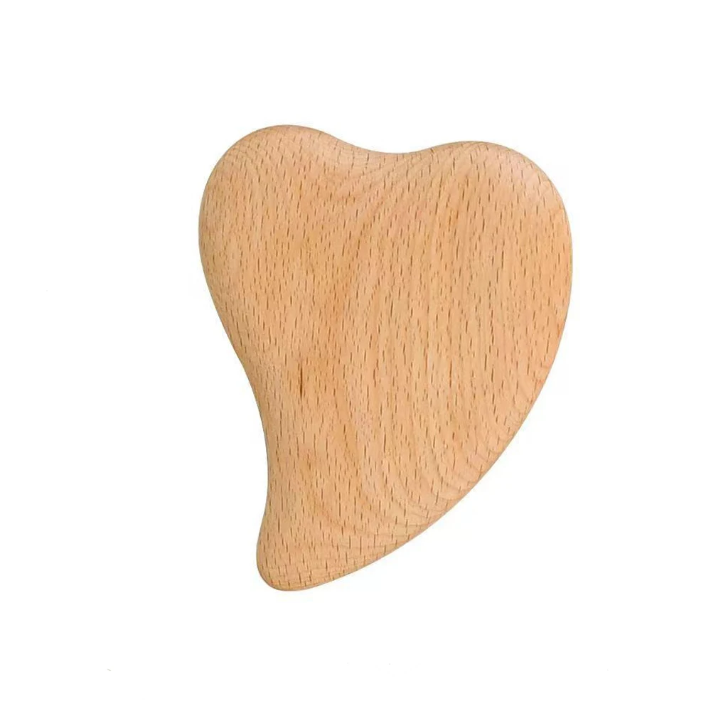 High Quality Wooden Guasha Tools Full Body Lymphatic Drainage Cellulite Massage Custom Logo Wooden Gua Sha Massager