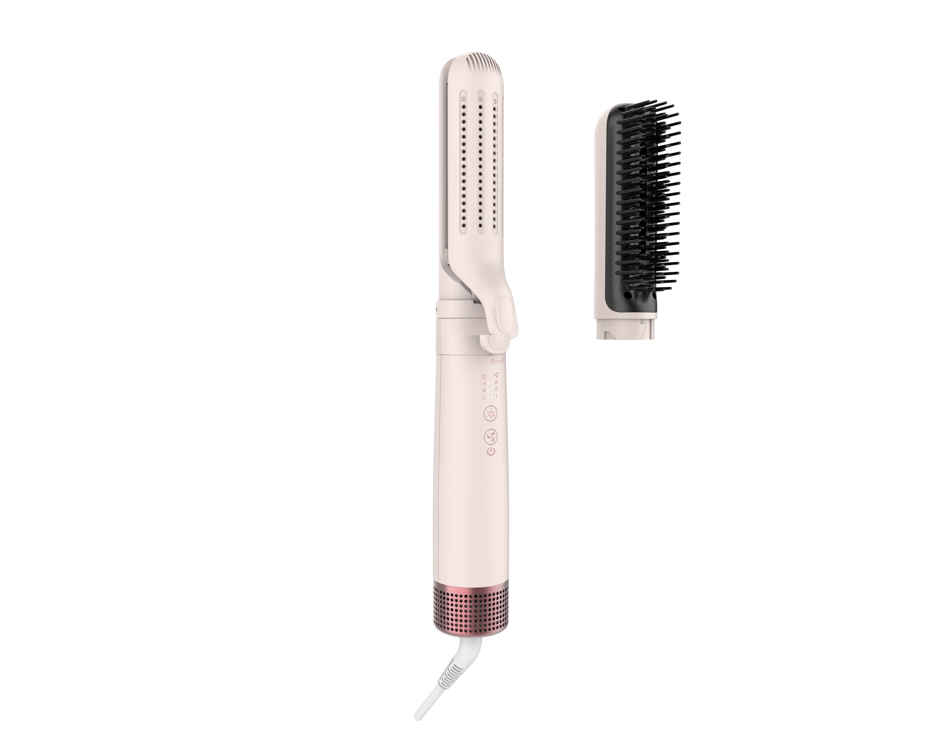 tiktok best seller Thermal Brush for Blowout Look, 1 1/2 Inch Ionic Heated Round Brush Makes Hair Smoother,Get Natural Curls