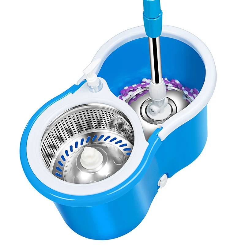 Double round floor clean water easy life magic spinning mops and bucket set 360 degree rotating spin magic mop with bucket