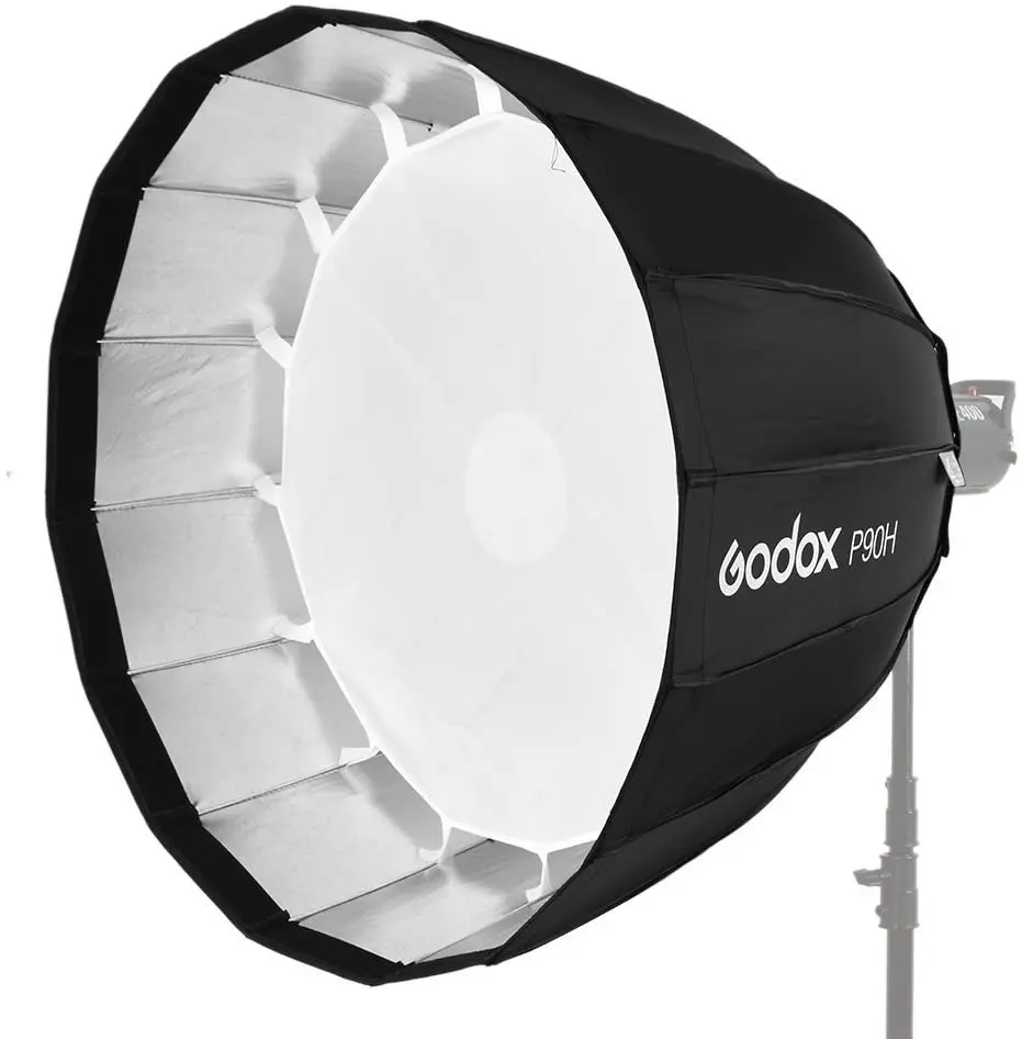 Godox P90H 90cm Deep Parabolic Softbox with Bowens Mount for Studio Flash Speedlite