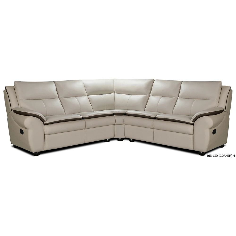 Corner Sofa BIS 120 Living Room Modern Home Furniture Genuine Leather Fabric Modular Design 3+2+1 Couch Lounges Malaysia