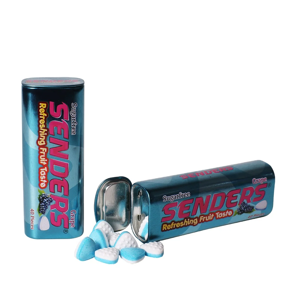 Wholesale OEM Breathy Free Tablet Confectionery Can Tin Pack Tooth Care Sugar Free Hard Mint Xylitol Candy