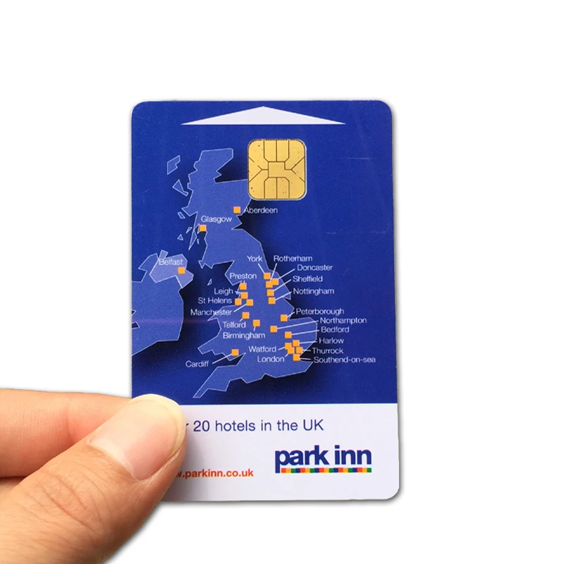 High quality customized printing plastic PVC contact atm chip memory card