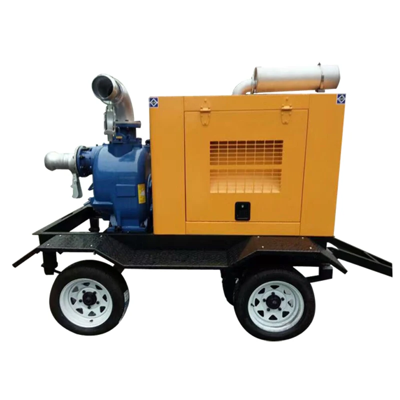 6 inch High Suction Lift Diesel Engine Dewatering Pump With Vacuum System