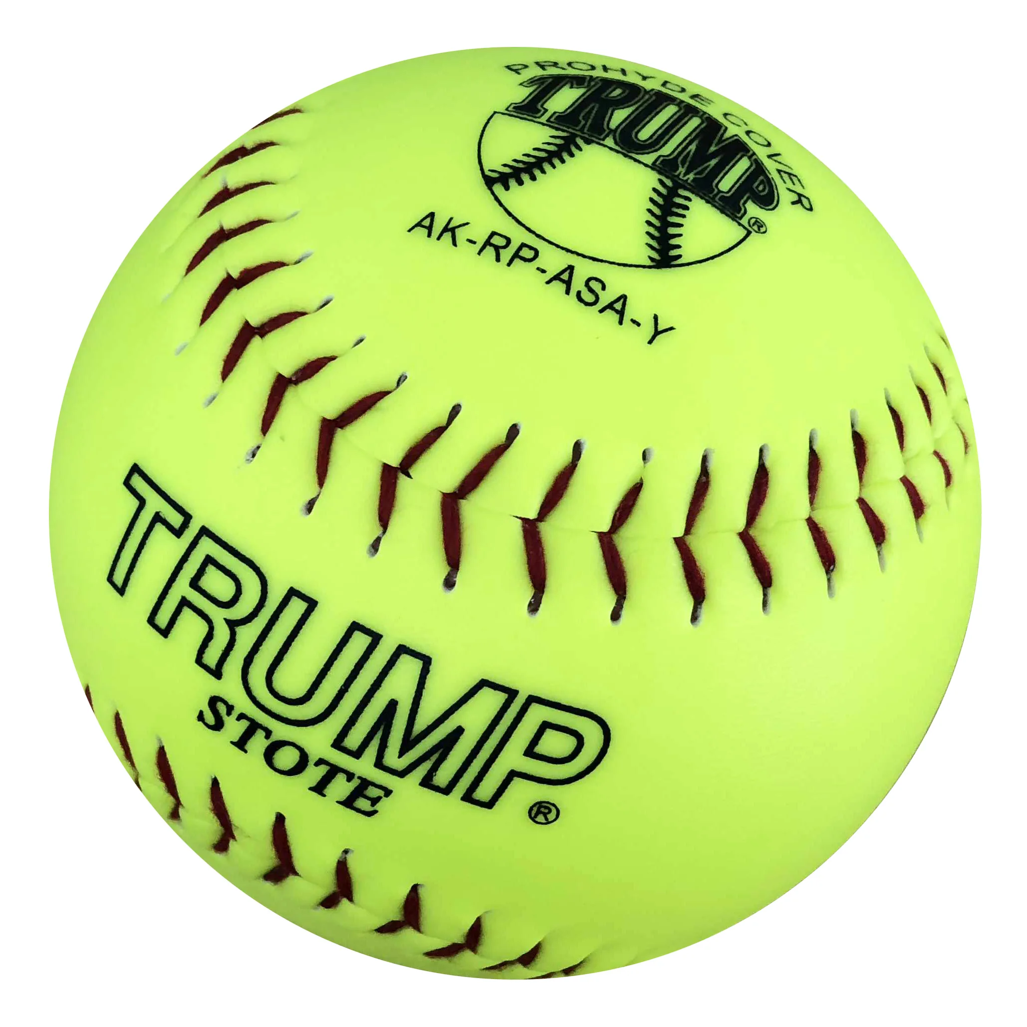 COR.52, 300 фунтов сжатия медленно, оптического желтая кожа + polycore 12 'Софтбол шарики изготовленным на заказ логосом игры качества Софтбол Летучая мышь