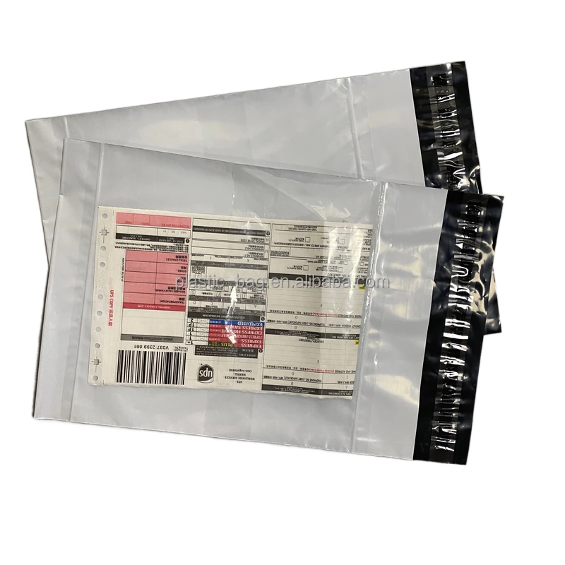 Eco Friendly Packaging Mailing Custom Logo Printing Postage  Poly Mailer Mailing Bag With Waybill Pocket