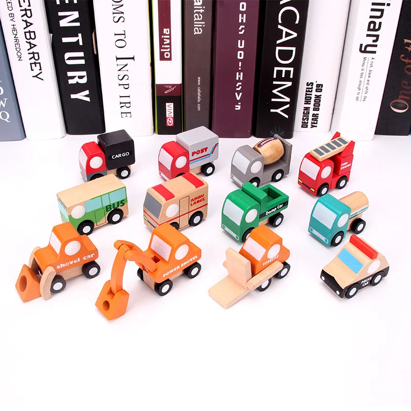 12pcs Cartoon Toys Cute small airplane model fighter engineering vehicle transportation for Child Mini Car Model Funny Kids Toys