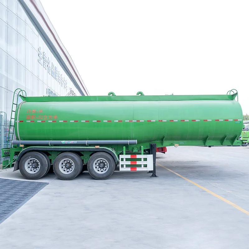 High Quality Used Semi Trailer Fuel Tanker 33000 Litres Fuel Oil Transportation 3 Axles Tanker