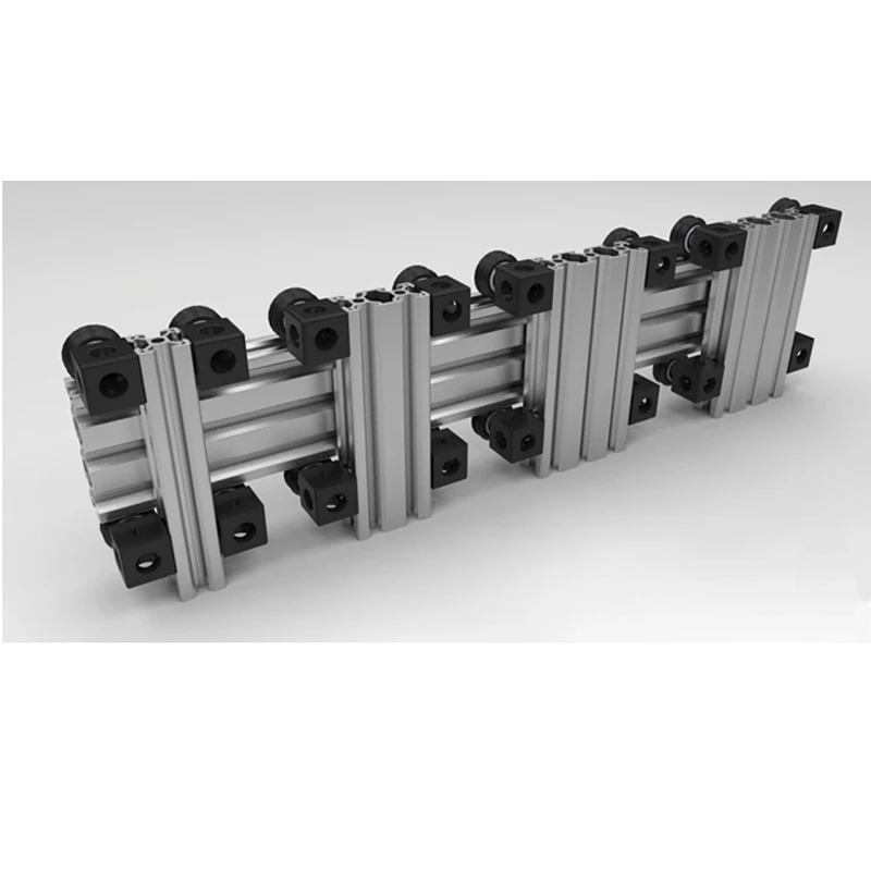 Mobile Phone Production Line Modular Assembly WorkTables 40x40 Aluminium Modular Profile T-slot 4040