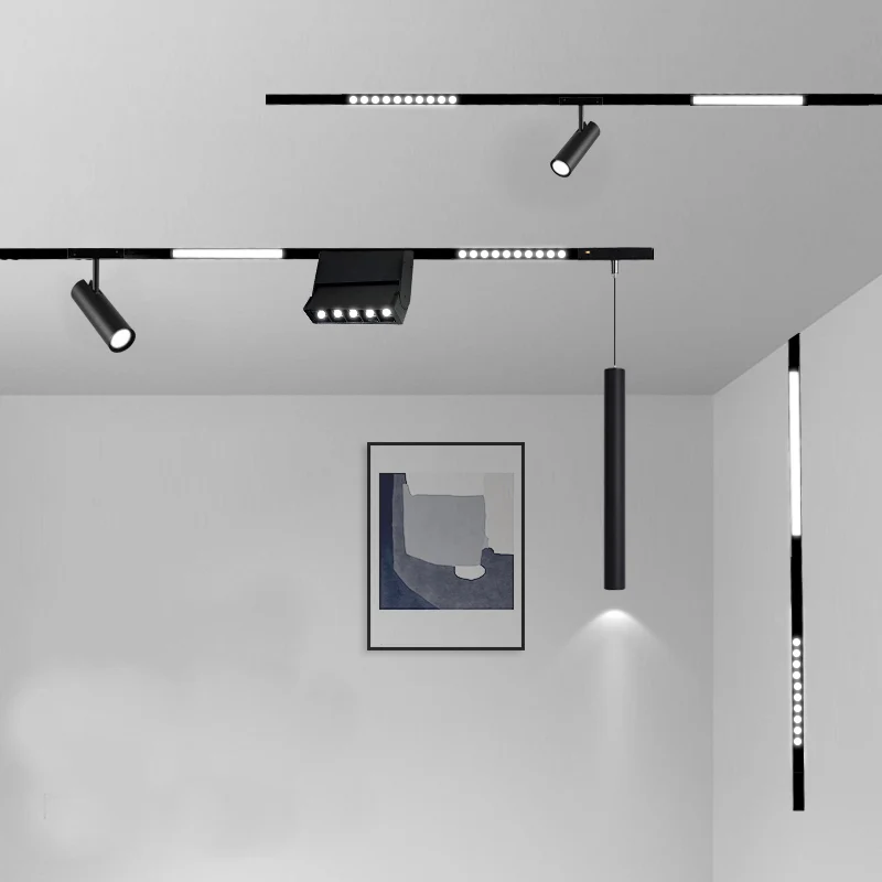 LEDEAST LS Indoor Low Voltage Track Lighting System DC48V Chandeliers & Pendant Magnetic Track Light SKD