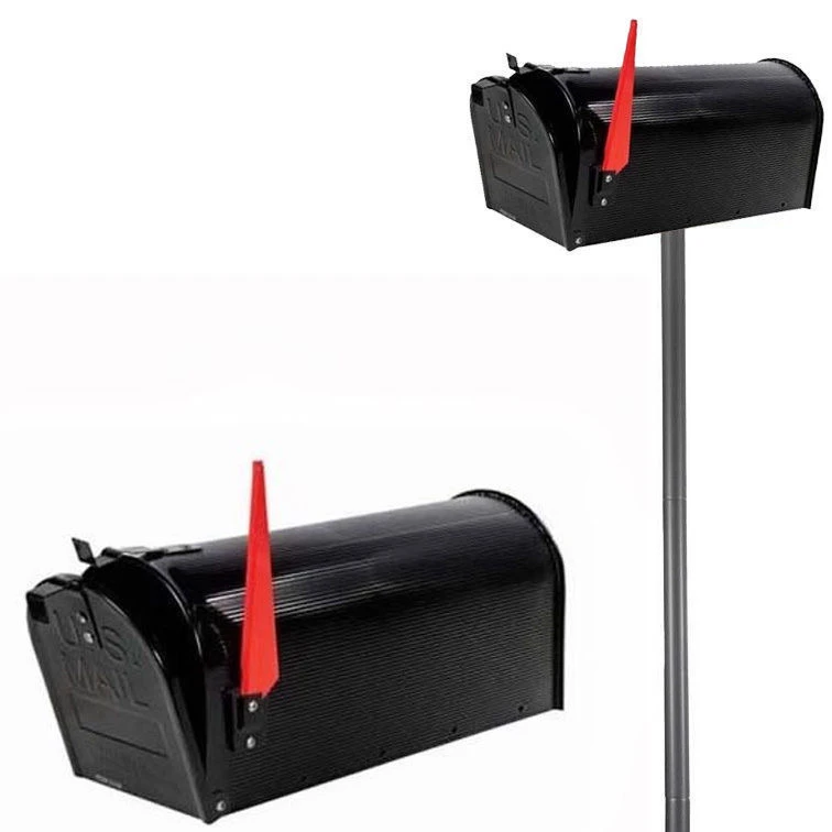 Tin Mailbox American Mailbox Small Metal Modern Waterproof Carton Aluminum Customized Logo Customized Size Customized Color