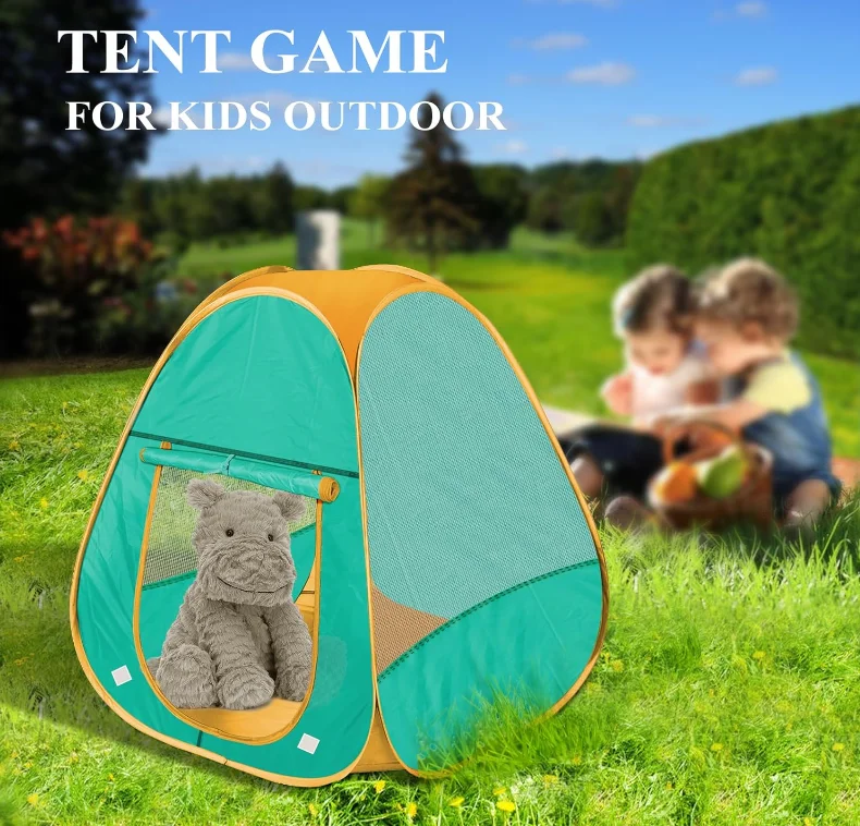 2 Pcs Automatic Setup and Foldable Playhouse Castle Toys Outdoor and Indoor Kids Play Tent Pop Up Tent for Girls and Boys