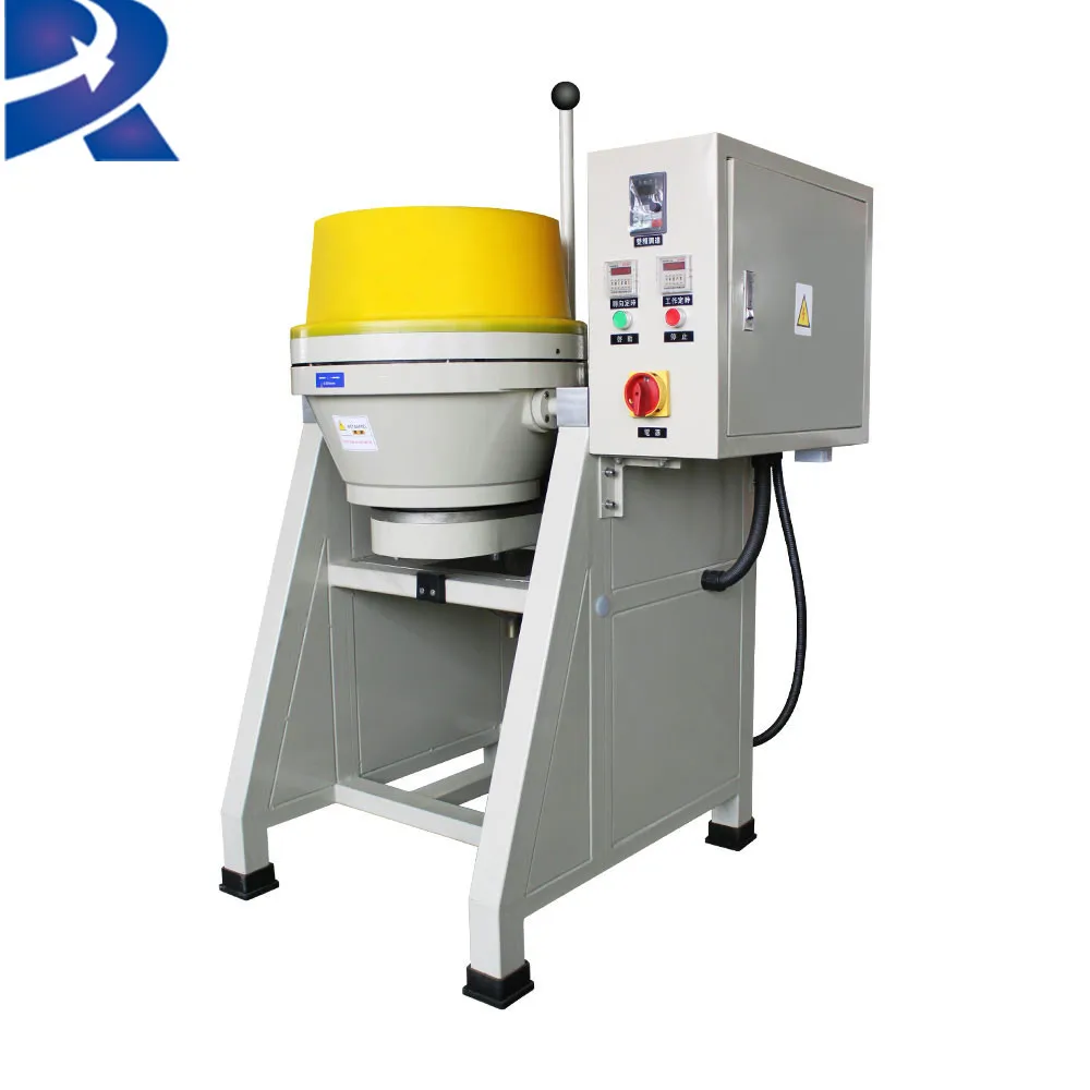 centrifugal disc finishing machine for small parts with auto part separator