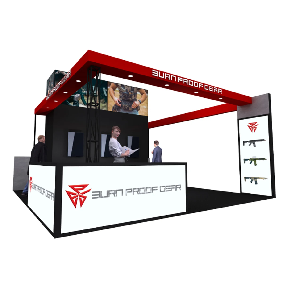 DIYBOOTH 20 X 20  Self Setup Module Easy Build Customized Backlit Exhibition Booth Tradeshow Display Manufactures for Shotshow