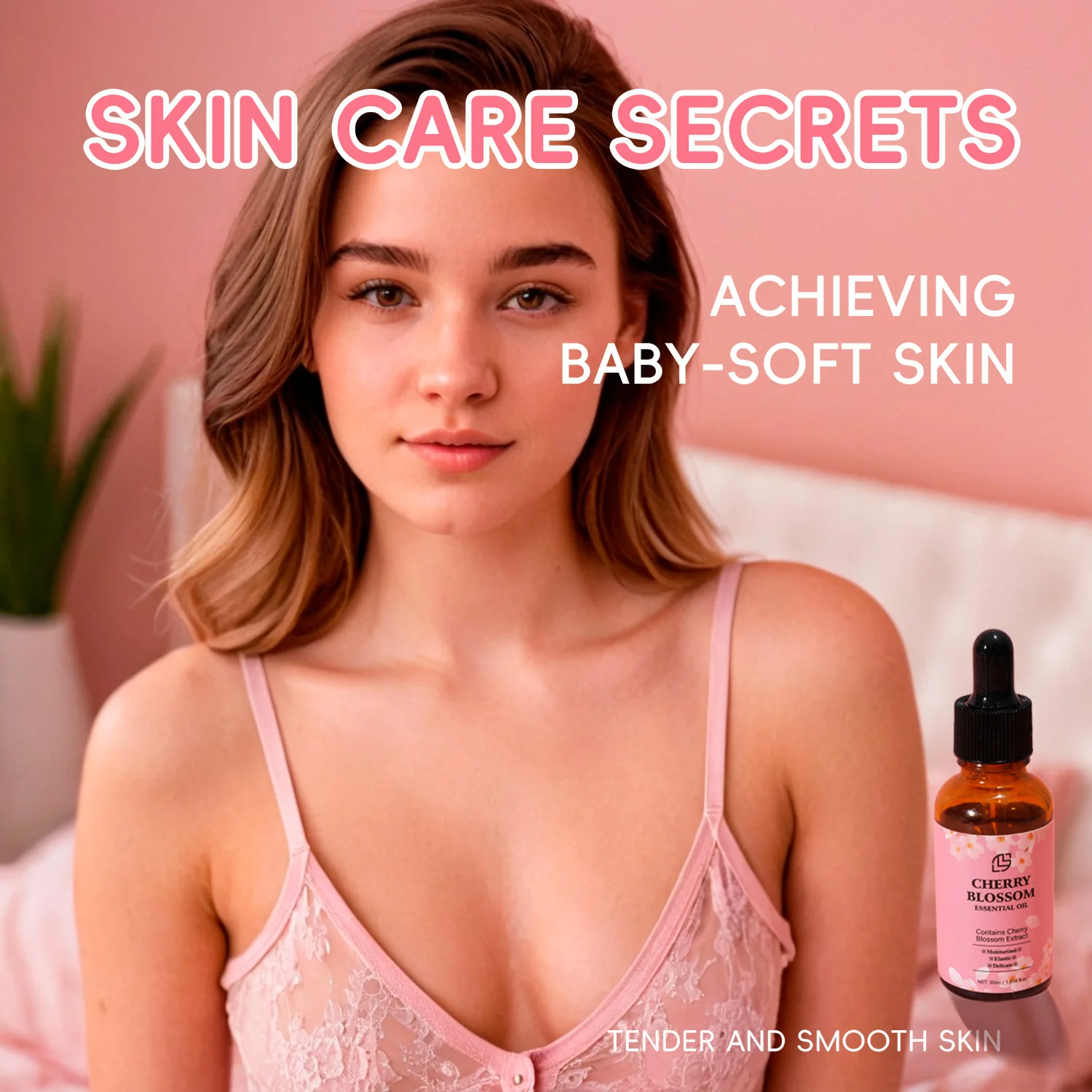 LANTHOME 100% Pure Oganic Plant Natrual Flower Essential Oil Cherry Blossom Essential Oil For 30 ml