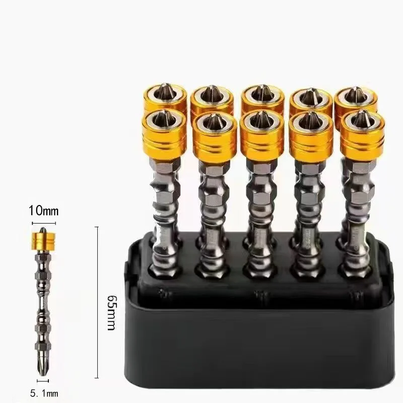 Phillips Bitdouble Head Electric Screwdriver Headstrong Magnetsuper Wear-resistant Batch Nozzle Steel Natural Torx Set Torx Key