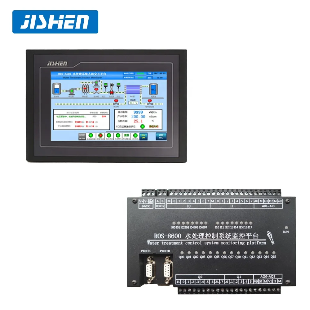 A single stage touch screen reverse osmosis controller can be used in water quality detection