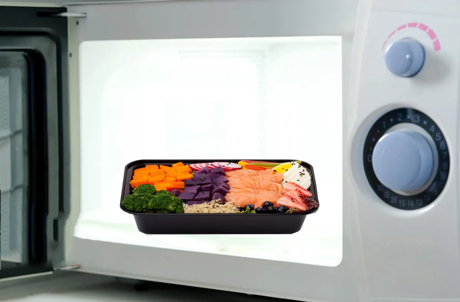 28 oz Plastic Meal Prep Containers with Lids, Leakproof Rectangular Food Storage Container Box for Restaurant