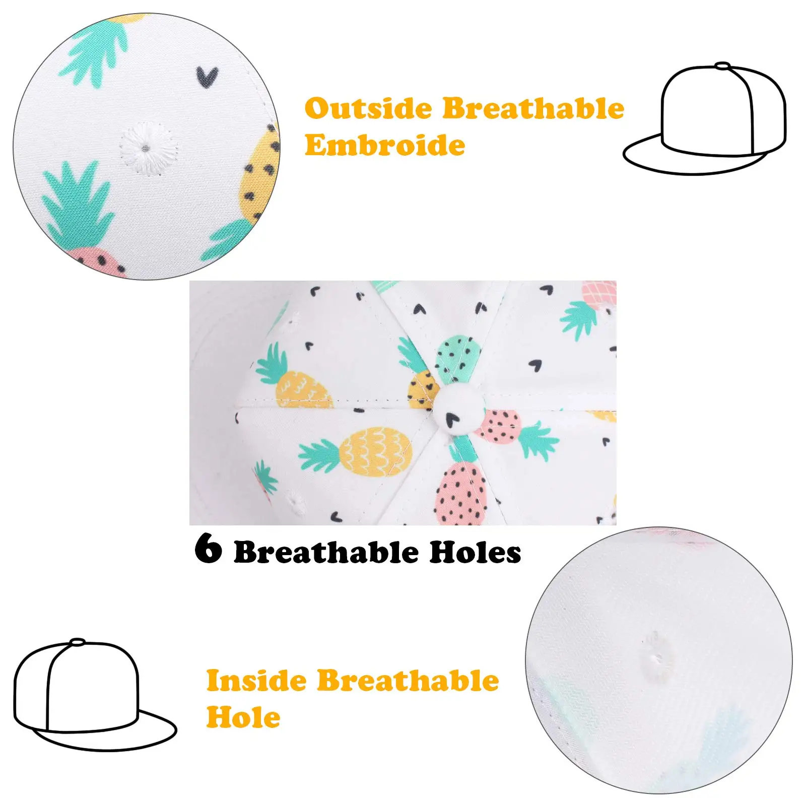 Wholesale Infant Toddler Kids Baby 5 Panel Snapback Hats Gorras 100% Nylon Cap Custom Embroidery Snapback Rope Hat